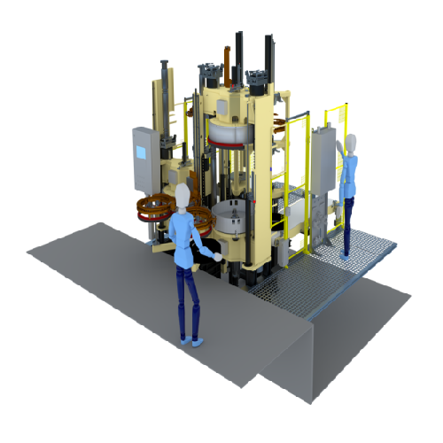 Hydraulic curing press for 2-wheeler and scooter tires