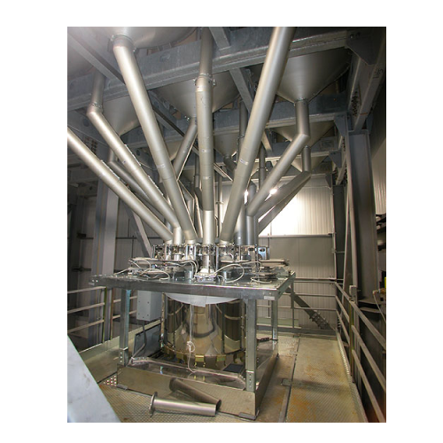 Roasted coffee batch weighing and management system