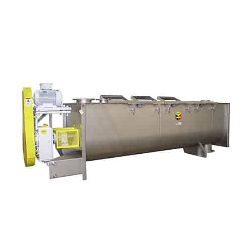Continuous blending system for fragile materials