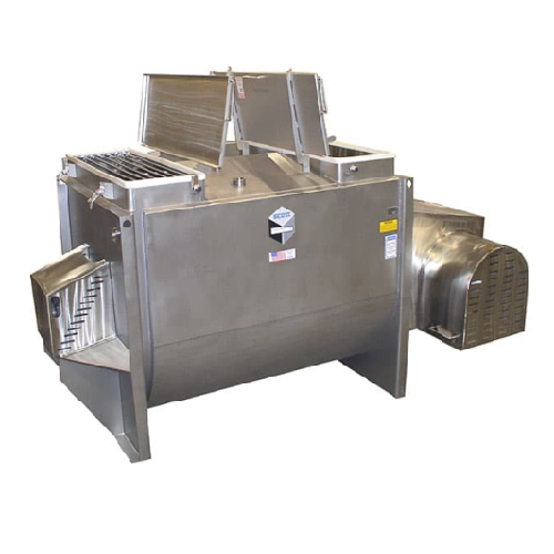 Industrial batch mixers for pet food