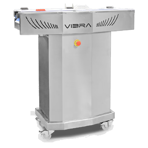 Autonomous vibrating station for chocolate moulds