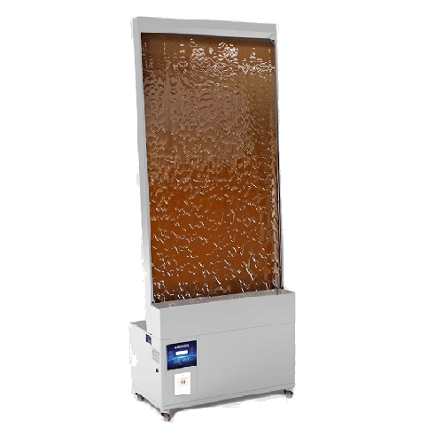 Wall chocolate fountain for continuous chocolate flow