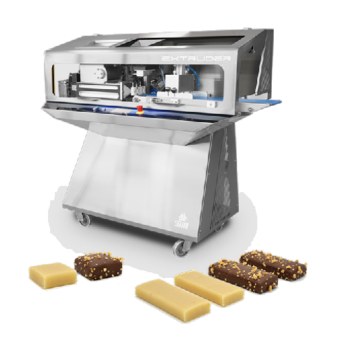 Continuous extruder for protein bars and super foods