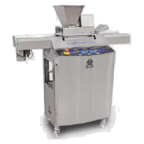 Grain dispenser for decoration of chocolate tablets