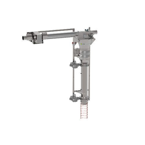 In-line metal detector for pneumatic systems