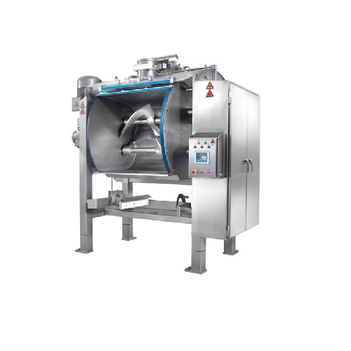 Double sigma arm spiral mixer for bakery applications