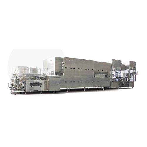 Vial washing drying filling sealing line for pharmaceutical production