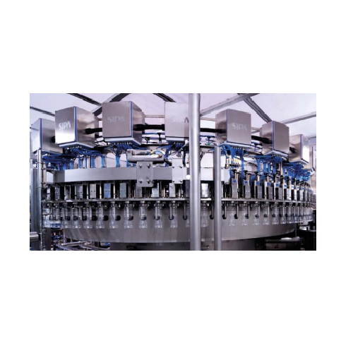 Volumetric gravity filler for large Pet bottles