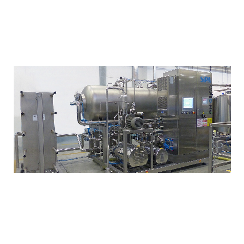 Degassing and carbonation system for mineral water
