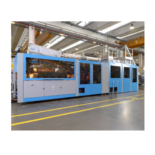 Integrated linear blowing and filling system for Pet containers