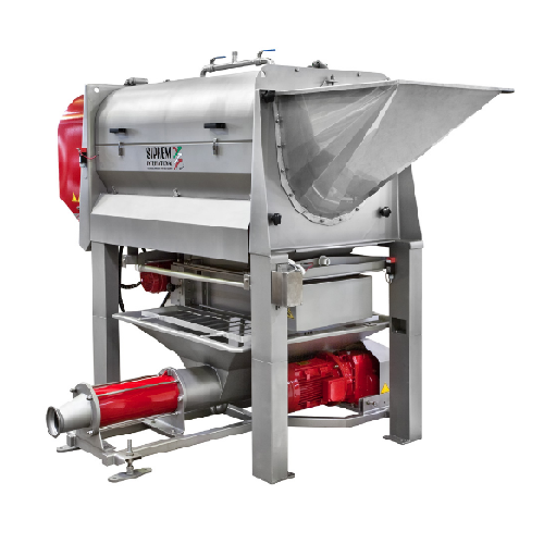 Industrial grape destemmer and crusher