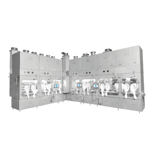 Ampoule filling and sealing line