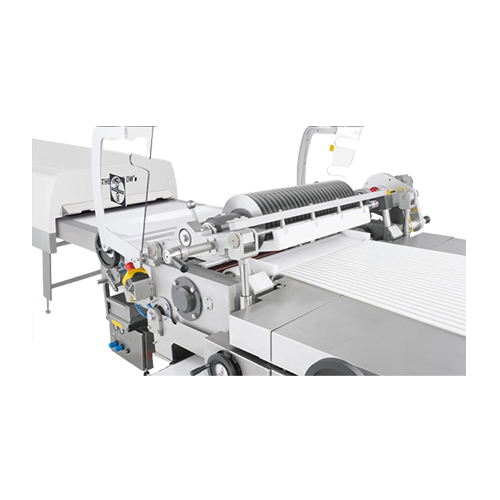 Longitudinal slitting system for confectionery production