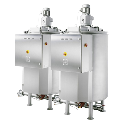 Chocolate storage tanks for confectionery production