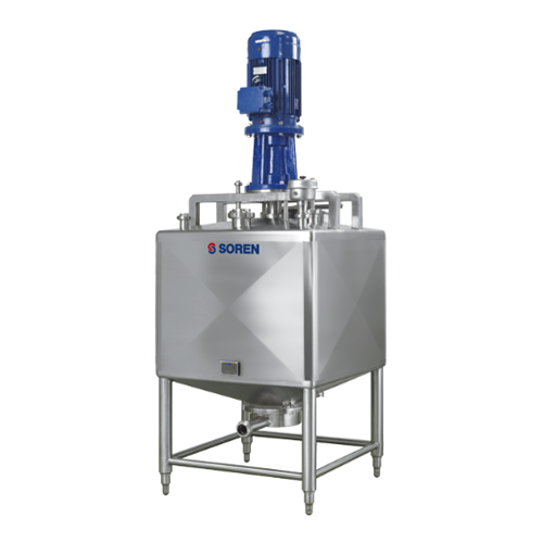 Industrial dissolver for liquid-solid mixing applications