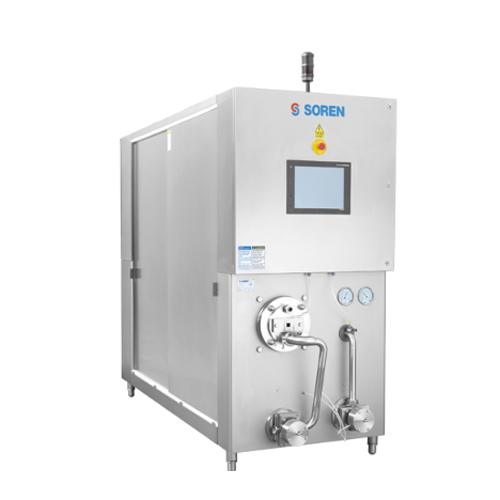 Continuous ice cream freezers