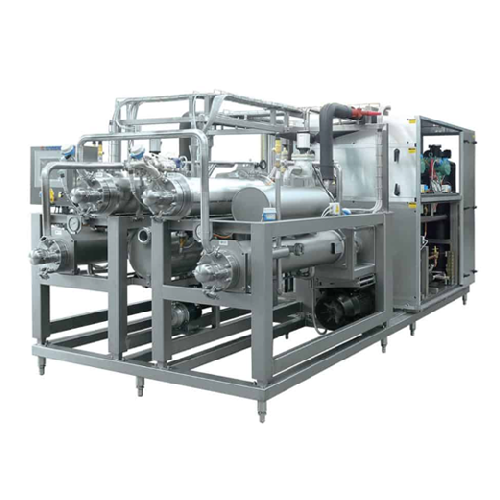 Scraped surface heat exchanger for high viscosity products