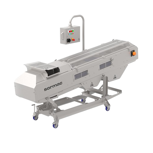 Carrot topping and cutting system for high-capacity processing