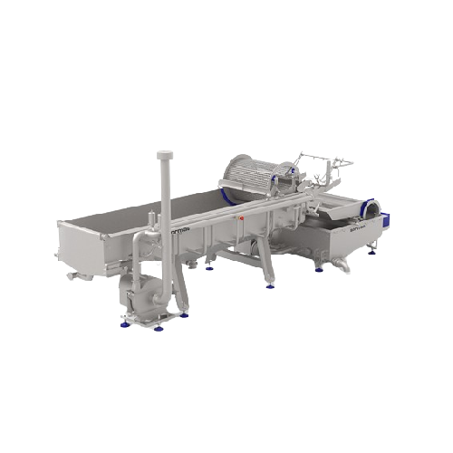 Leafy vegetable washer with air injection system