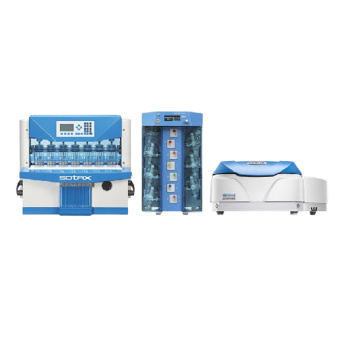 Flow-through cell dissolution testing with Uv analysis