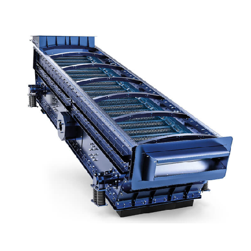 Vibrating screen for sticky and moist materials