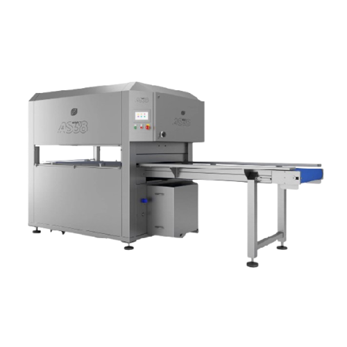 Automatic belt chamber vacuum packing for meat and cheese
