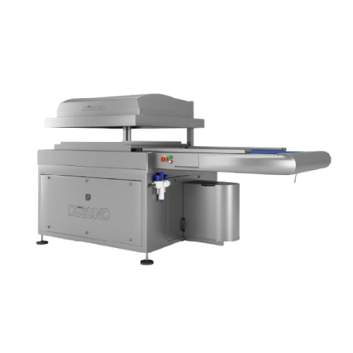 Mid-size belt-chamber vacuum packaging for smallgoods and seafoods