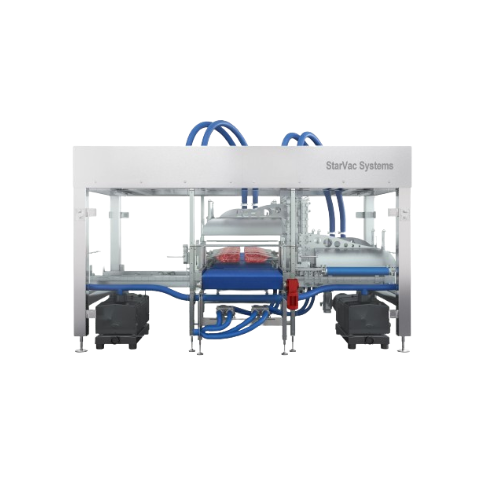 Industrial-scale vacuum packing for fresh meat and cheese