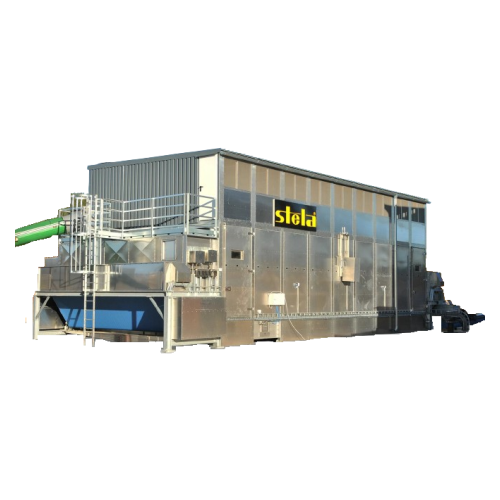 Mobile belt dryer for sawdust and biomass