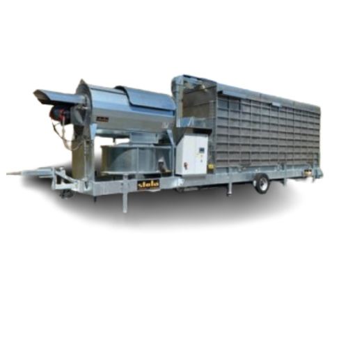 Mobile circulating dryer for agricultural products