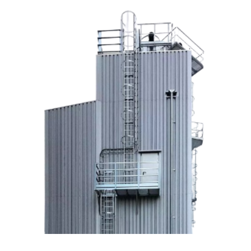Stationary drying system for agricultural products