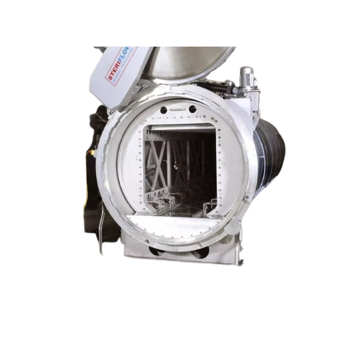 Rotary autoclave for food product sterilization