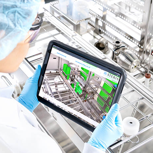 Augmented reality guided loading for automated parts washers