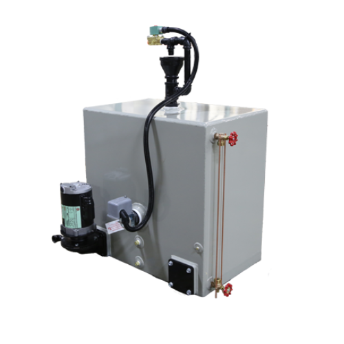 Industrial boiler feed unit for water supply maintenance
