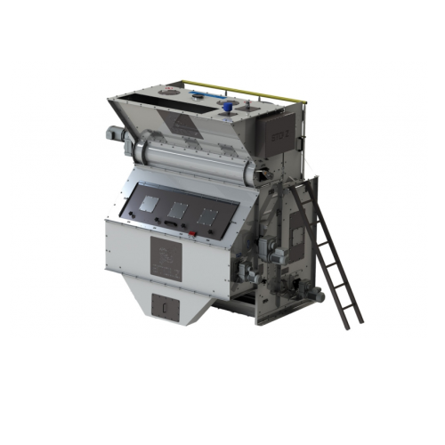 High-capacity pre-cleaner drum for grain silo storage