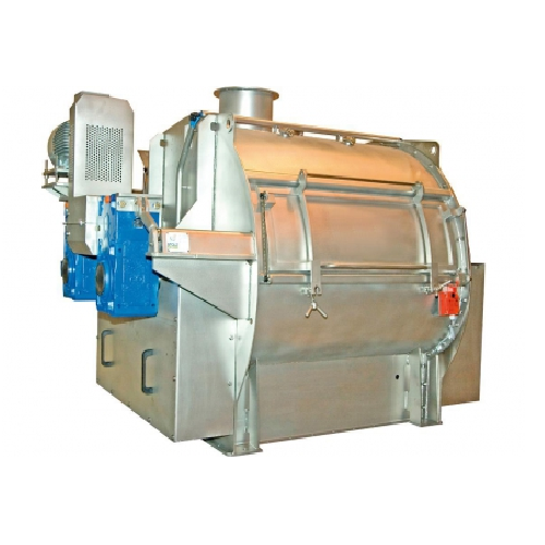 Twin shaft paddle mixer for bulk materials
