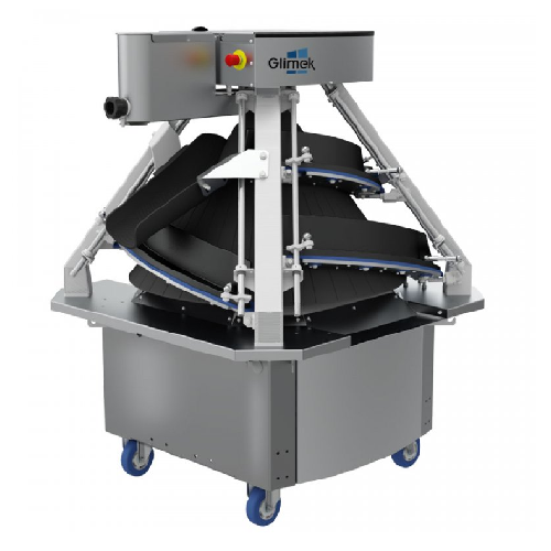 Conical dough rounder for perfectly round dough balls