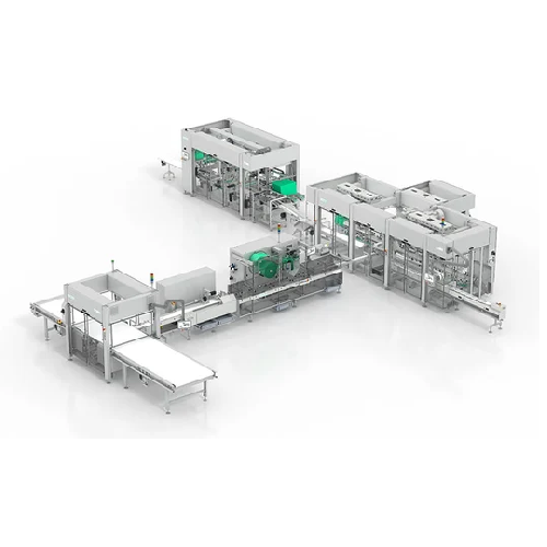 Horizontal flow wrapper for food packaging