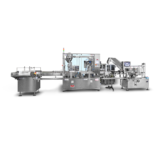 Medium volume bottle and jar filling system