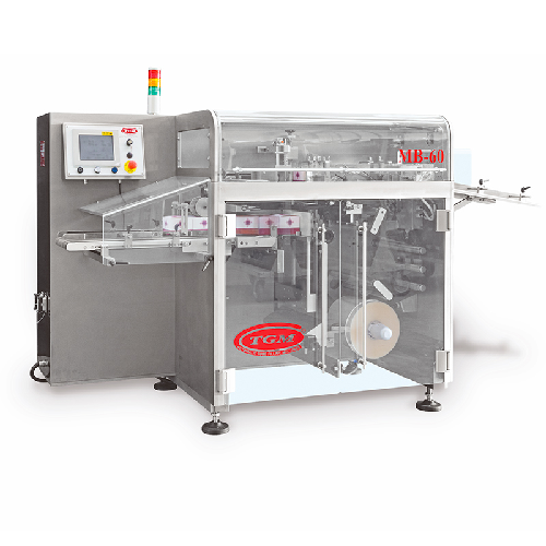 Compact carton overwrapping system