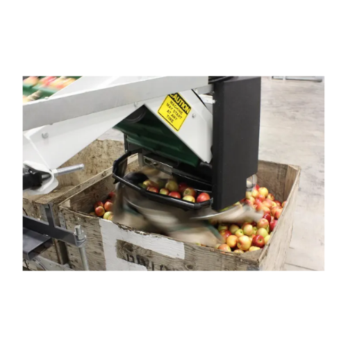 Dry bin filling for delicate fruit
