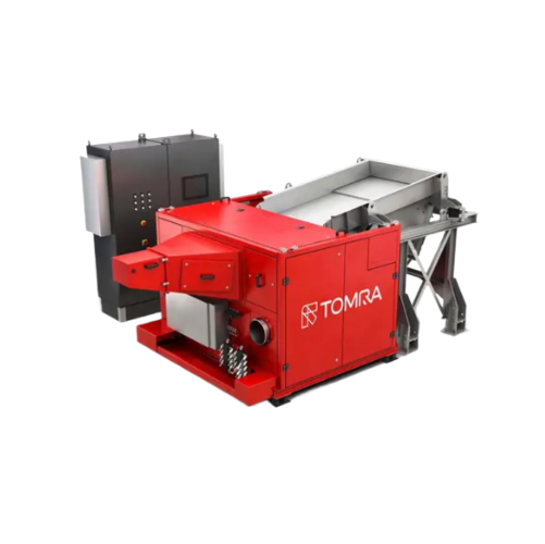 Secondary sorting system for mineral processing with Color-nir technology