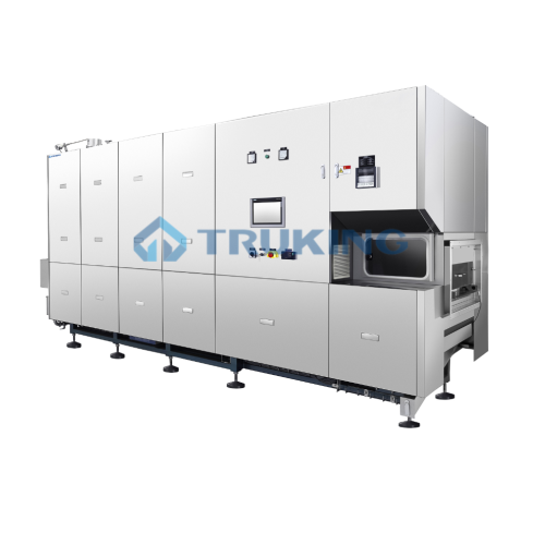 Sterilization and drying tunnel for glass bottles