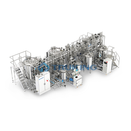 Complex preparation system for industrial microsphere production
