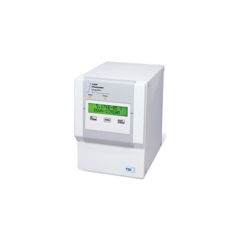 Laser photometer for respirator certification testing