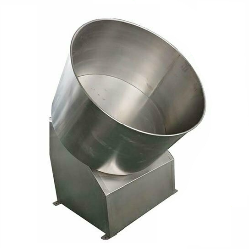 Nut coating machine for snack food processing