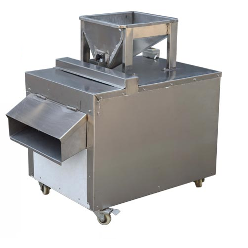 Industrial almond slicer for nut processing