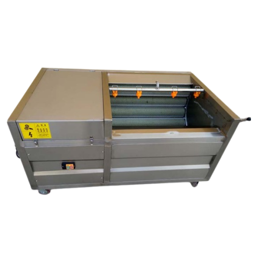 Potato and sweet potato cleaning and peeling system