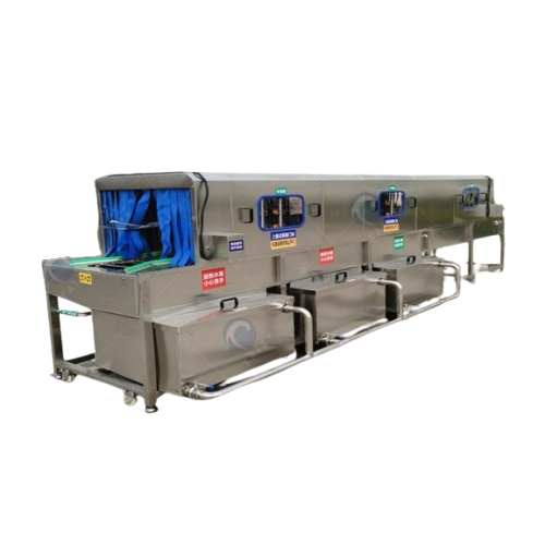 Integrated vegetable washing drying grading line
