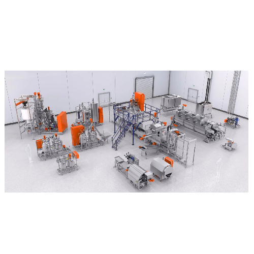 Automatic production line for gummies and nutraceuticals